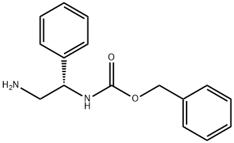 (S)-(2-氨基-1-苯基乙基)-甲酸苄酯 结构式
