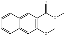3-甲氧基-2-萘甲酸甲酯 结构式