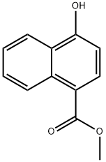 4-羟基萘-1-羧酸甲酯 结构式