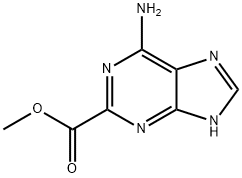 1H-Purine-2-carboxylicacid,6-amino-,methylester(9CI) 结构式