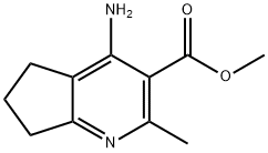 5H-Cyclopenta[b]pyridine-3-carboxylicacid,4-amino-6,7-dihydro-2-methyl-,methylester(9CI) 结构式
