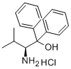 (S)- 2-氨基-3-甲基-1,1-二苯基-1-丁醇盐酸盐 结构式