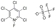 2,3,4,5,6-五氯-1-氟吡啶-1-鎓三氟甲磺酸盐 结构式