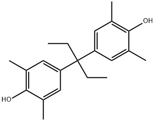 4-[1-ETHYL-1-(4-HYDROXY-3,5-DIMETHYLPHENYL)PROPYL]-2,6-DIMETHYLPHENOL 结构式