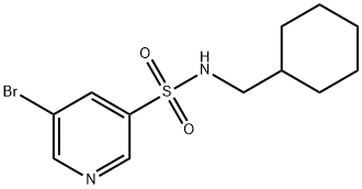 5-broMo-N-(cyclohexylMethyl)pyridine-3-sulfonaMide 结构式