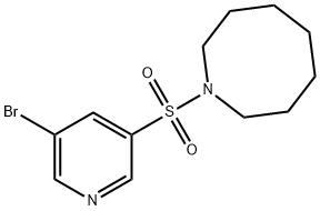 1-(5-broMopyridin-3-ylsulfonyl)azocane 结构式