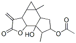 6-Acetyloxy-3a,3b,4,4a,4b,5,6,7,7a,7b-decahydro-7a-hydroxy-4a,7-dimethyl-3-methylenecycloprop[6,7]indeno[4,5-b]furan-2(3H)-one 结构式