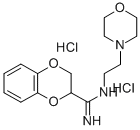 1,4-Benzodioxin-2-carboximidamide, 2,3-dihydro-N-(2-(4-morpholinyl)eth yl)-, dihydrochloride 结构式