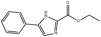 5-苯基-1H-咪唑-2-羧酸乙酯 结构式
