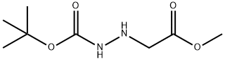 Hydrazinecarboxylic acid, 2-(2-methoxy-2-oxoethyl)-, 1,1-dimethylethyl ester 结构式