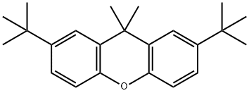 2,7-二叔丁基-9,9-二甲基氧杂蒽 结构式