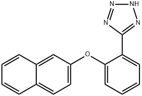 5-[2-(2-萘氧基)苯基]-2H-四唑 结构式