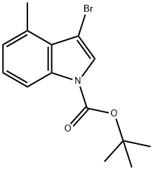 N-BOC-3-溴-4-甲基吲哚 结构式