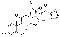 (16Α)-21-氯-17-[(2-呋喃基羰基)氧基]-16-甲基孕甾-1,4-二烯-3,11,20-三酮 结构式