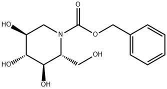 (2R,3R,4R,5S)-3,4,5-三羟基-2-(羟基甲基)-1-哌啶羧酸苄酯 结构式