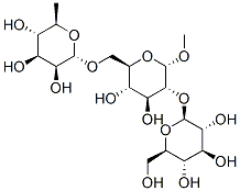 methyl 2-O-(beta-glucopyranosyl)-6-O-(alpha-rhamnopyranosyl)-alpha-glucopyranoside 结构式
