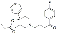 1-(3-(4-fluorobenzoyl)propyl)-3-methyl-4-phenyl-4-propionoxypiperidine 结构式