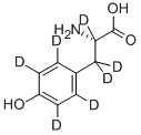 L-酪氨酸-D7 结构式