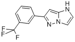6-(3(Trifluoromethyl)phenyl)imidazo(1,2-b)pyrazole 结构式