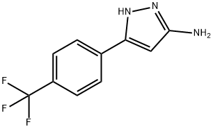 5-(4-三氟甲基)-2H-吡唑-3-基胺 结构式
