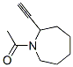1H-Azepine, 1-acetyl-2-ethynylhexahydro- (9CI) 结构式