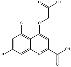 4-((carboxymethyl)oxy)-5,7-dichloroquinoline-2-carboxylic acid 结构式
