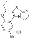Imidazo(2,1-b)thiazole, 5,6-dihydro-3-(5-bromo-2-propoxyphenyl)-, mono hydrochloride 结构式