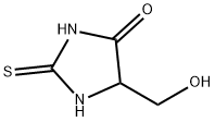 4-Imidazolidinone, 5-(hydroxymethyl)-2-thioxo- (9CI) 结构式