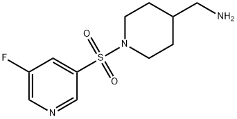 (1-(5-fluoropyridin-3-ylsulfonyl)piperidin-4-yl)MethanaMine 结构式