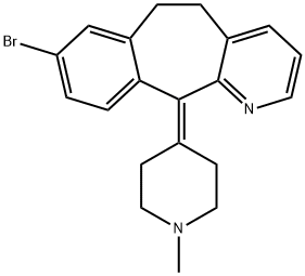 8-Deschloro-8-bromo-N-methyl Desloratadine 结构式