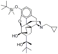 3-O-(tert-Butyldimethylsilyloxy)-6-O-desmethyl Buprenorphine 结构式
