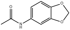 N-(苯并[D][1,3]二氧戊环-5-基)乙酰胺 结构式