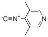 Pyridine, 4-isocyano-3,5-dimethyl- (9CI) 结构式