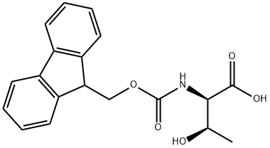 芴甲氧羰基-L-苏氨酸 结构式