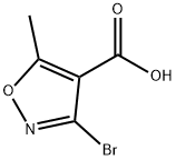 3-溴-5-甲基异唑-4-羧酸 结构式