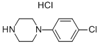 1-(4-氯苯基)哌嗪单盐酸盐 结构式