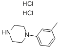 1-(3-甲基苯基)哌嗪二盐酸盐 结构式
