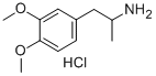 1-(3,4-dimethoxyphenyl)propan-2-amine 结构式