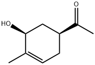 Ethanone, 1-(5-hydroxy-4-methyl-3-cyclohexen-1-yl)-, (1S-cis)- (9CI) 结构式
