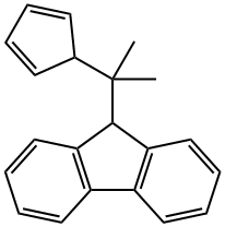 9-(1-(2,4-环五二烯-1-基)-1-甲基乙基)-9H-芴 结构式