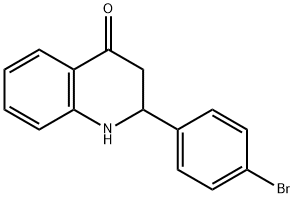2-(4-溴苯基)-2,3-二氢-4(1H)-喹啉酮 结构式
