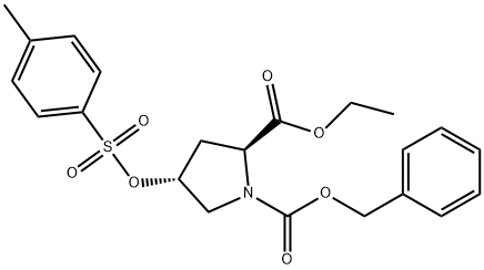 (2R,4R)-4-(Toluene-4-sulfonyloxy)-1-[benzyloxycarbonyl]-pyrrolidine-2-ethylcarboxylate