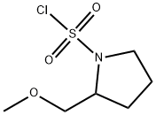 2-(甲氧基甲基)吡咯烷-1-磺酰氯 结构式