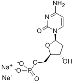 2'-脱氧胞苷-5'-磷酸二钠 结构式