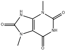 3,7-二甲基- 2,6,8-三羟基嘌呤 结构式