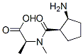 L-Alanine,  N-[(2-aminocyclopentyl)carbonyl]-N-methyl-,  (1R-cis)-  (9CI) 结构式