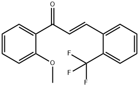 2-TrifluoroMethyl-2'-Methoxychalcone 结构式