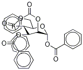 4-Deoxy-4-fluoro-1,2,3,6-tetra-O-benzoyl-α-D-mannose 结构式