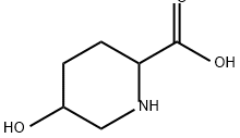 5-羟基哌啶-2-羧酸 结构式
