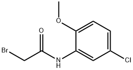 2-溴-N-(5-氯-2-甲氧基-苯基)乙酰胺 结构式